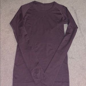 Purple LULULEMON swiftly tech long sleeve